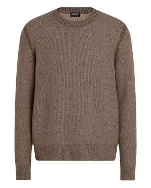 Zegna クルーネック カシミヤ セーター - サムネイル1
