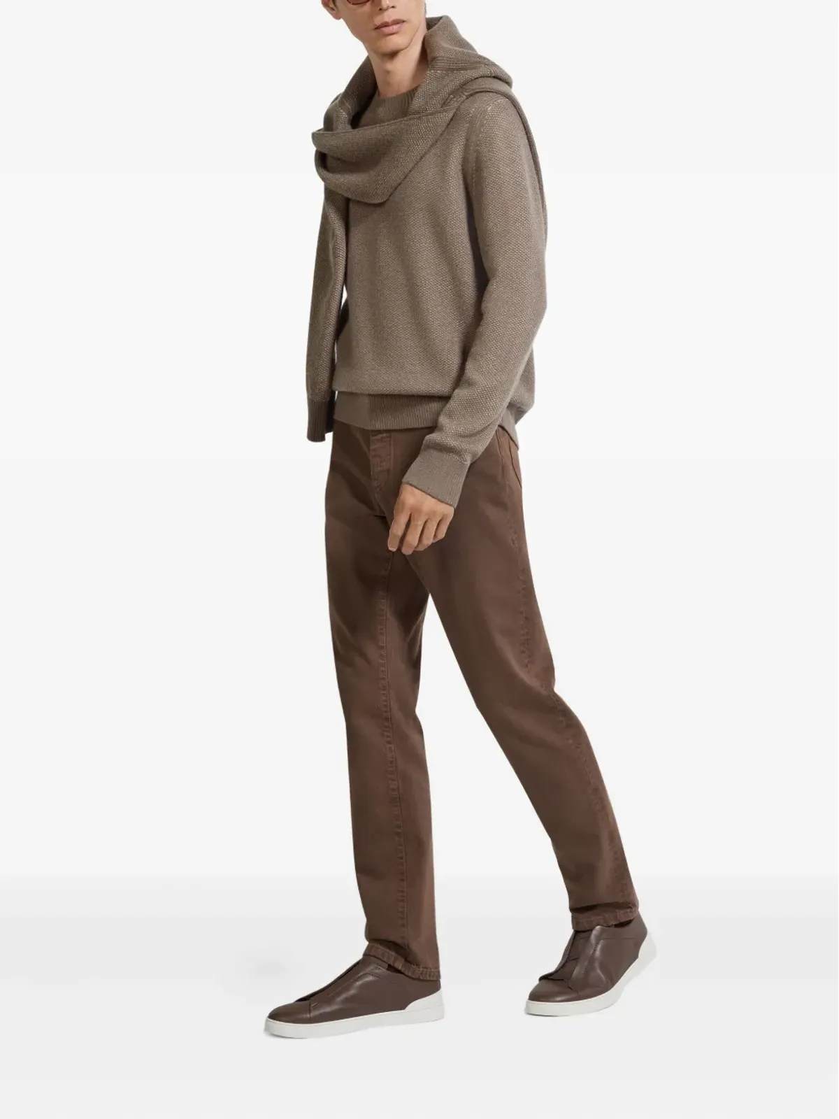 Zegna クルーネック カシミヤ セーター - 画像2