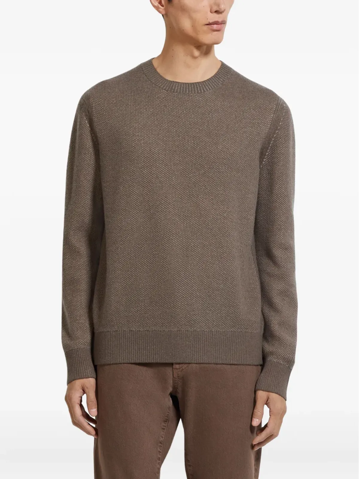 Zegna クルーネック カシミヤ セーター - 画像3