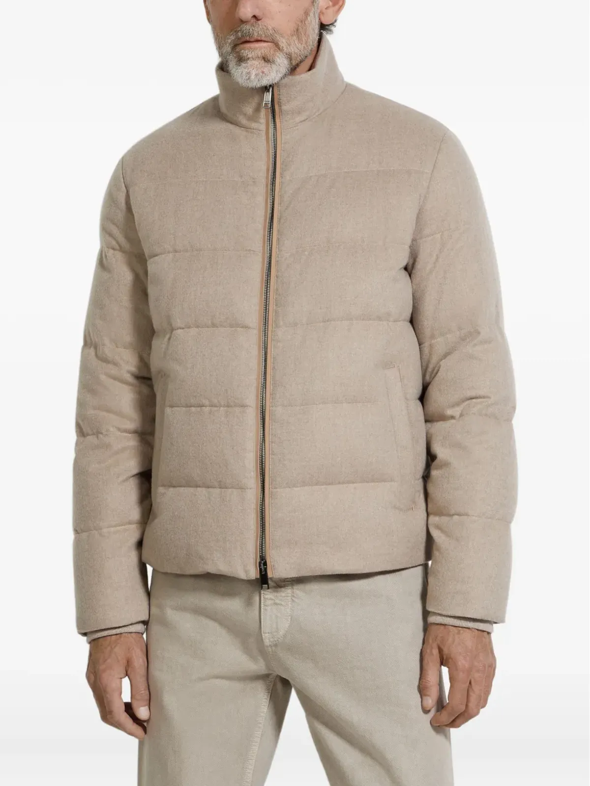 Zegna Oasi キルテッド カシミヤジャケット - 画像3
