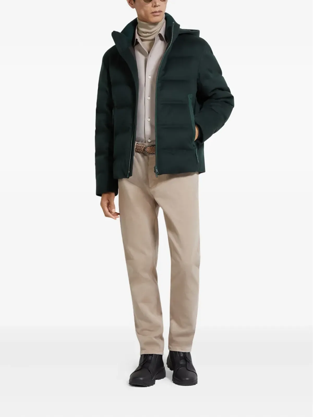 Zegna ジップ付きジャケット - グリーン - 画像2