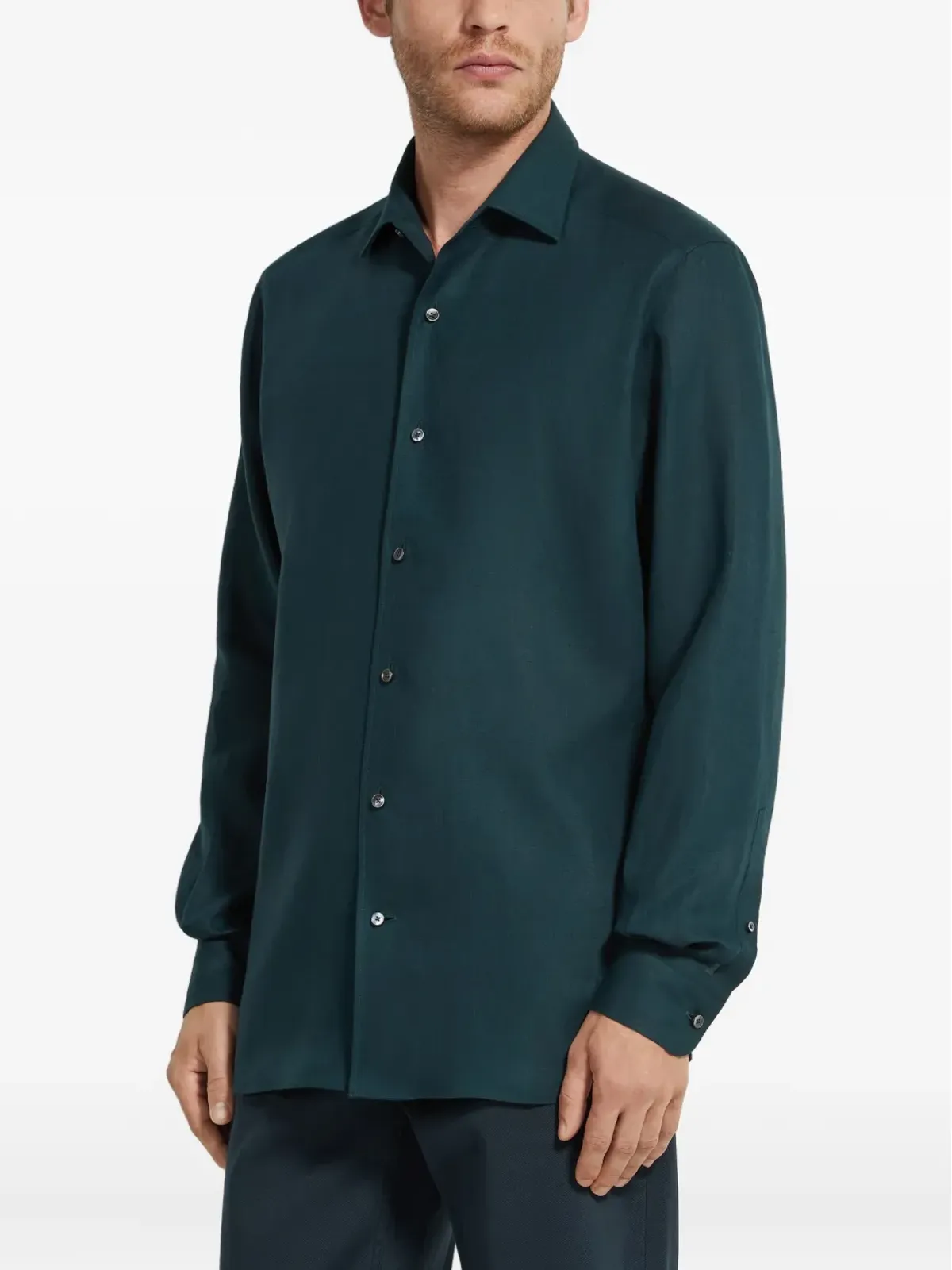 Zegna オアジ リネンシャツ - 画像3