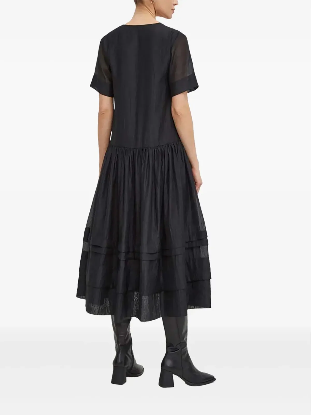 lovechild Hounda V-neck midi dress - Black - 画像3
