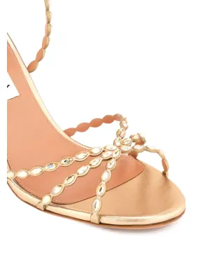 Aquazzura ラブストラック スカラップストラップ メタリック サンダル 85mm - サムネイル2