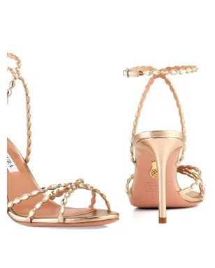 Aquazzura ラブストラック スカラップストラップ メタリック サンダル 85mm - サムネイル3