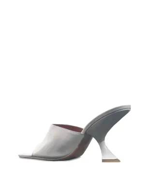 Amina Muaddi 90mm Lupita sculpted-heel sandals - White - サムネイル2