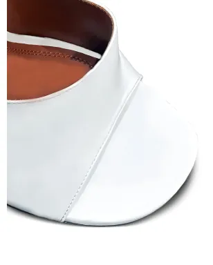 Amina Muaddi 90mm Lupita sculpted-heel sandals - White - サムネイル3