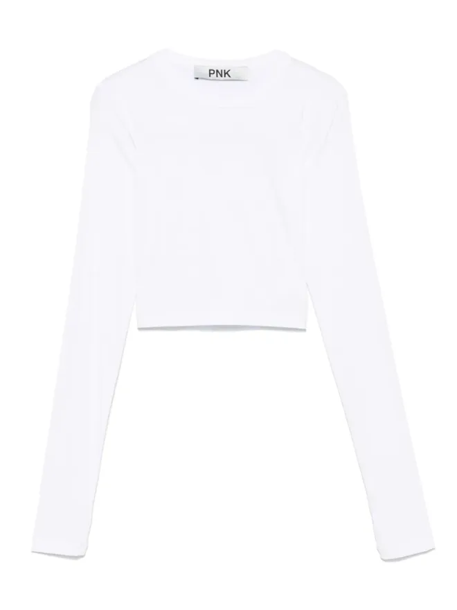 PNK PNK 長袖クロップトップ - Whiteの商品画像