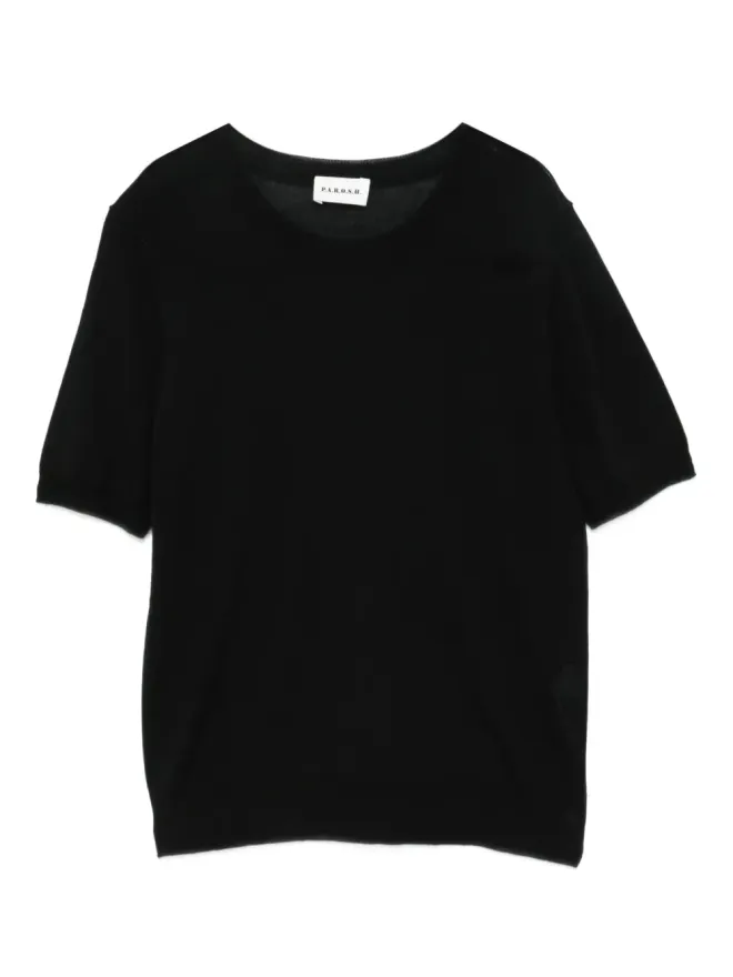 P.A.R.O.S.H. P.A.R.O.S.H. ショートスリーブ ラウンドネック Tシャツ - ブラックの商品画像