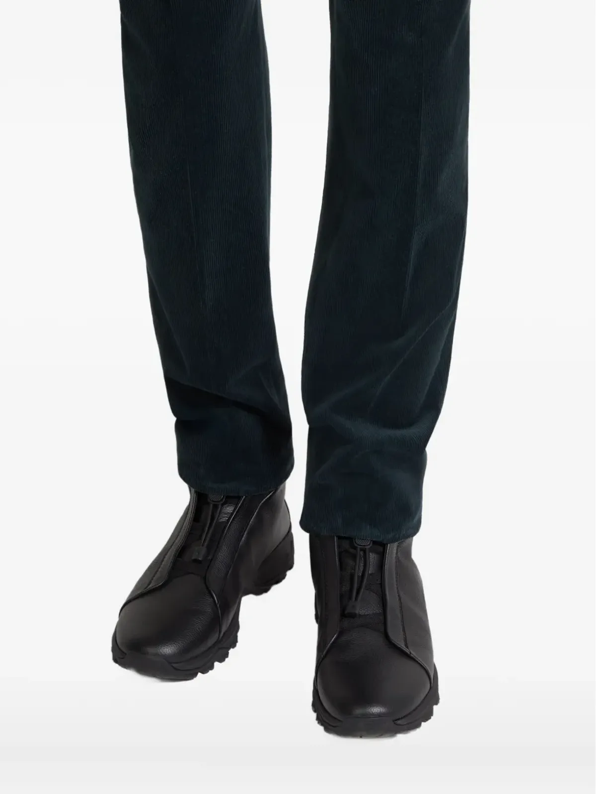 Zegna トリプルステッチ ヴェッタ スニーカー - 画像5
