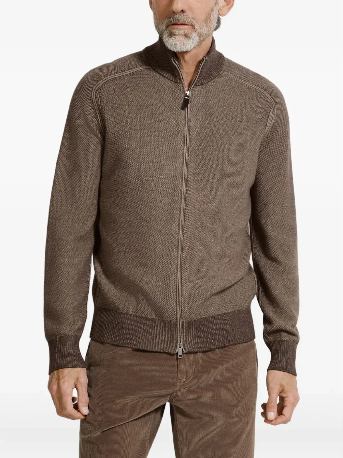 Zegna ジップアップカーディガン - 画像2