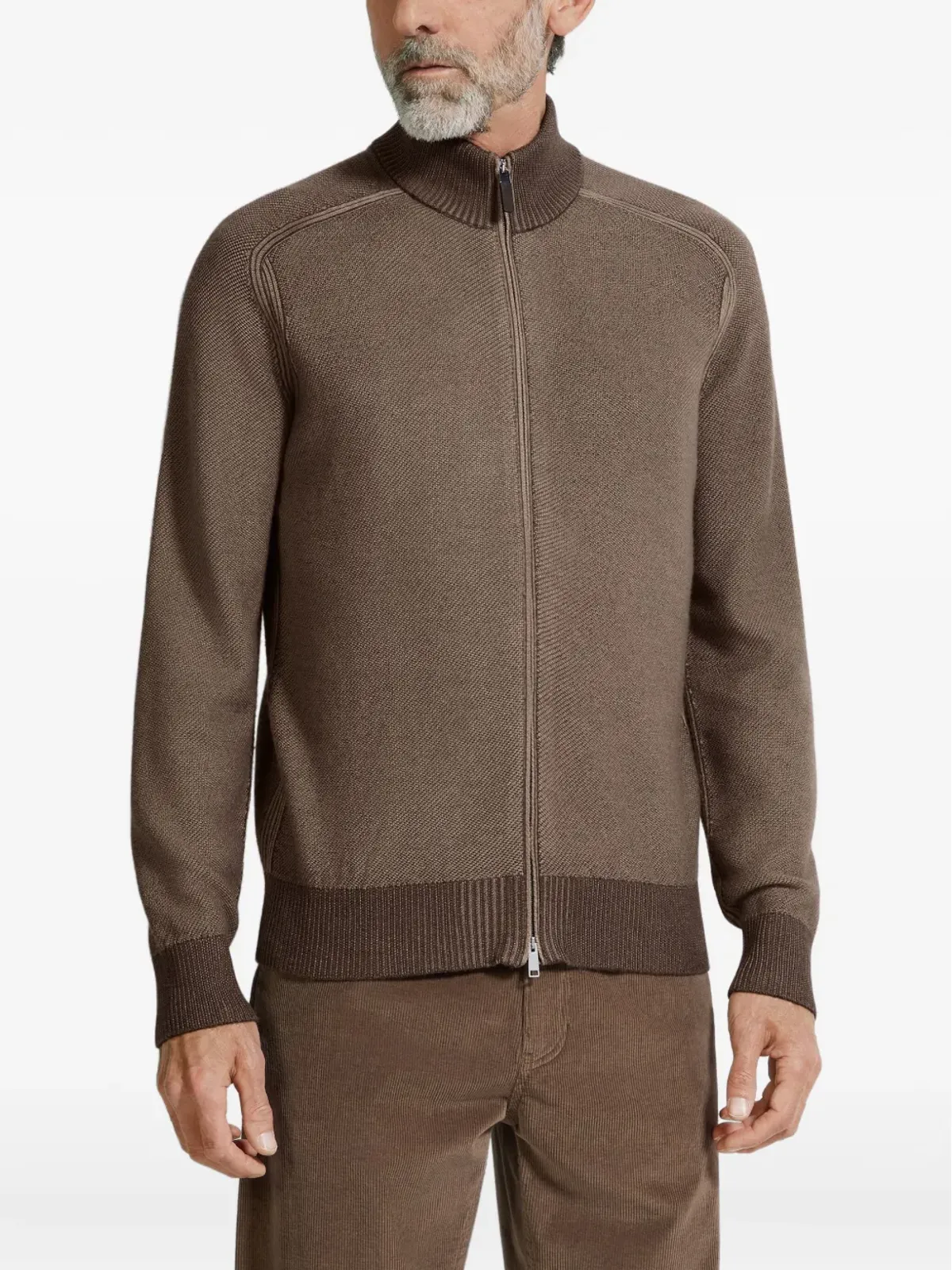 Zegna ジップアップカーディガン - 画像3