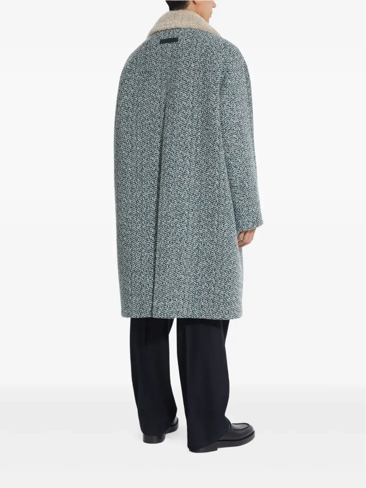 Zegna ヘリンボーンコート - 画像4
