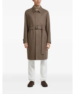 Zegna ベルテッド ツイルコート - サムネイル2