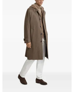 Zegna ベルテッド ツイルコート - サムネイル3