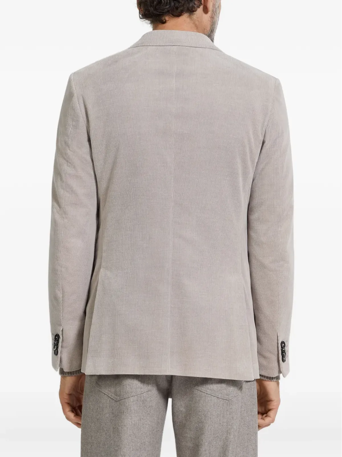Zegna コーデュロイ ブレザー - グレー - 画像4