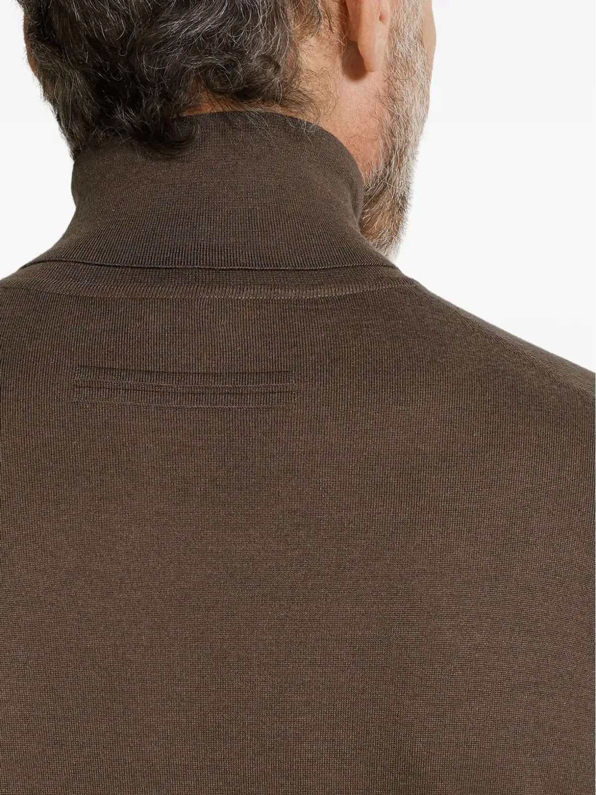 Zegna タートルネック カシミヤ混紡セーター - 画像5