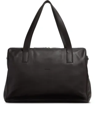 Zegna セカンドスキン レザー ホールドアバッグ ブラウン - サムネイル1