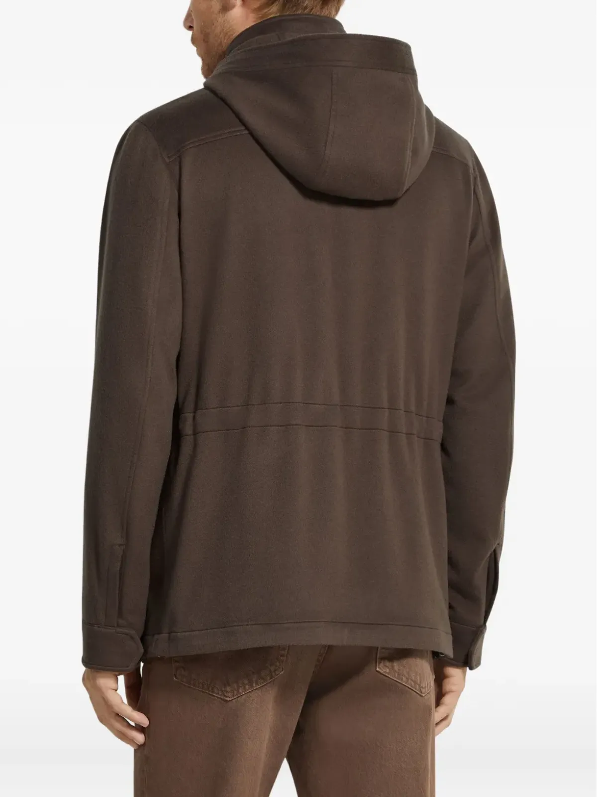 Zegna オアジ カシミア フード付きジャケット - 画像4