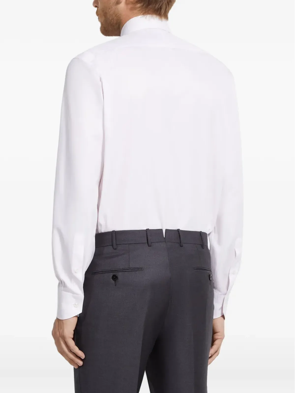 Zegna Centoventimila cotton shirt - White - 画像3