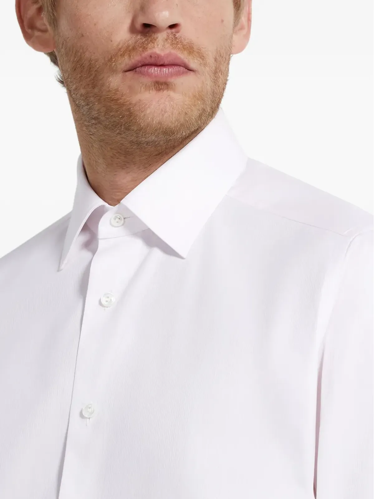 Zegna Centoventimila cotton shirt - White - 画像4