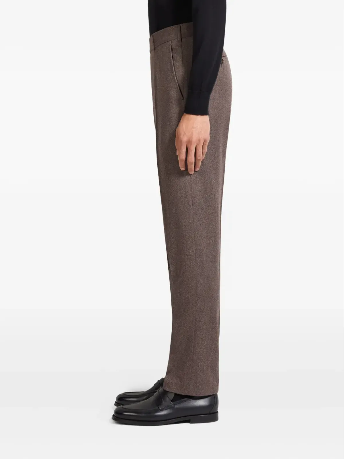 Zegna メランジ柄パンツ - 画像4