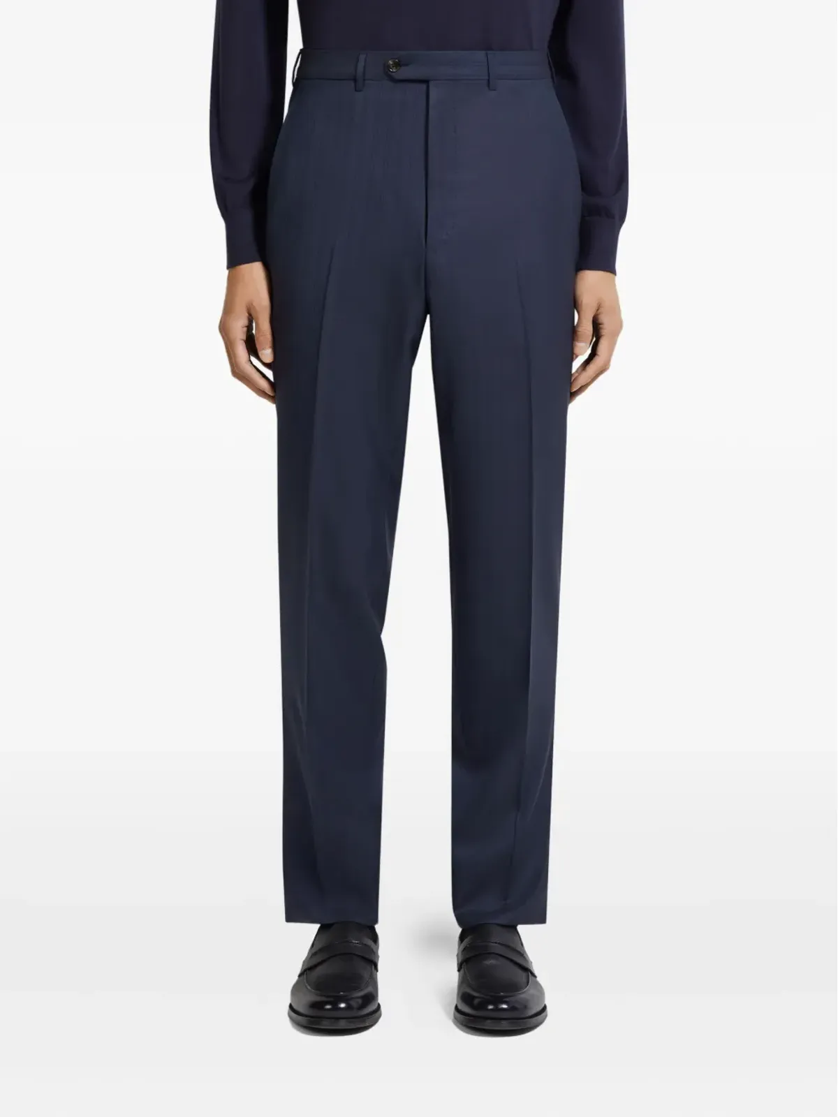 Zegna ピンストライプ ウール スーツ - 画像4