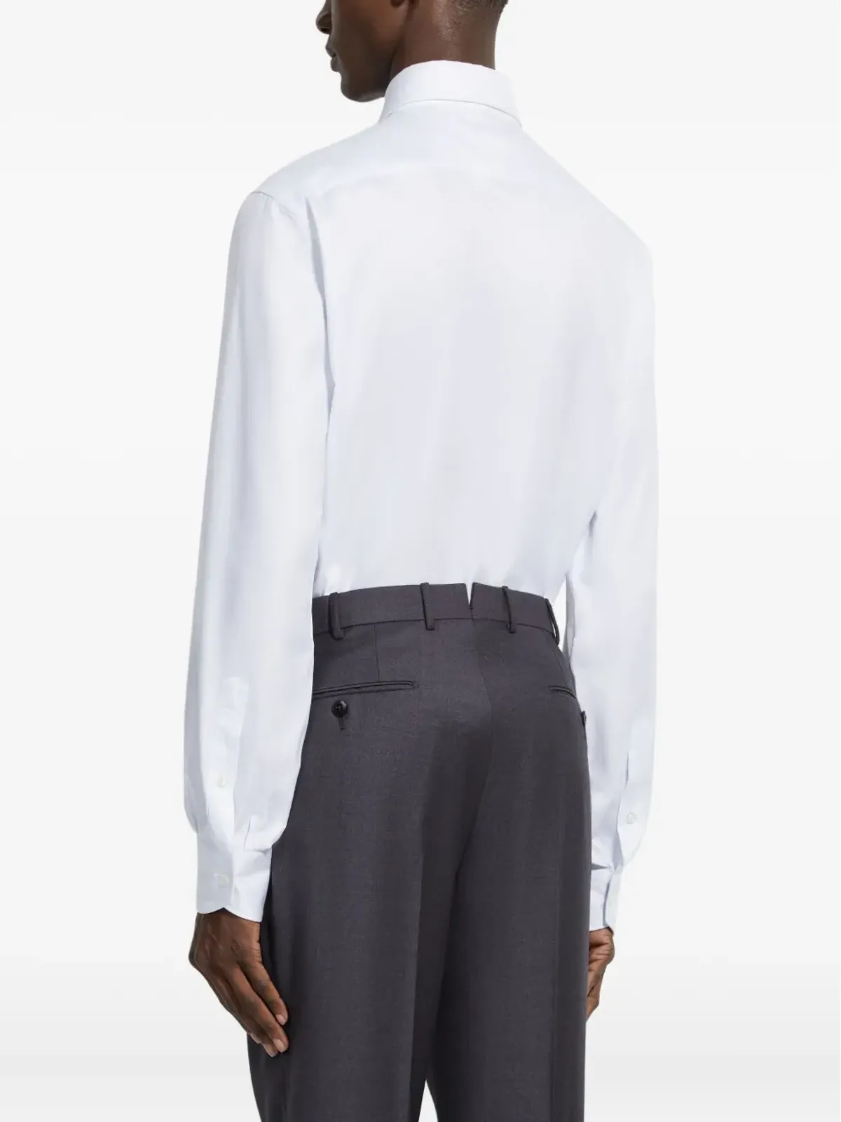 Zegna ミクロストライプコットンシャツ - 画像3
