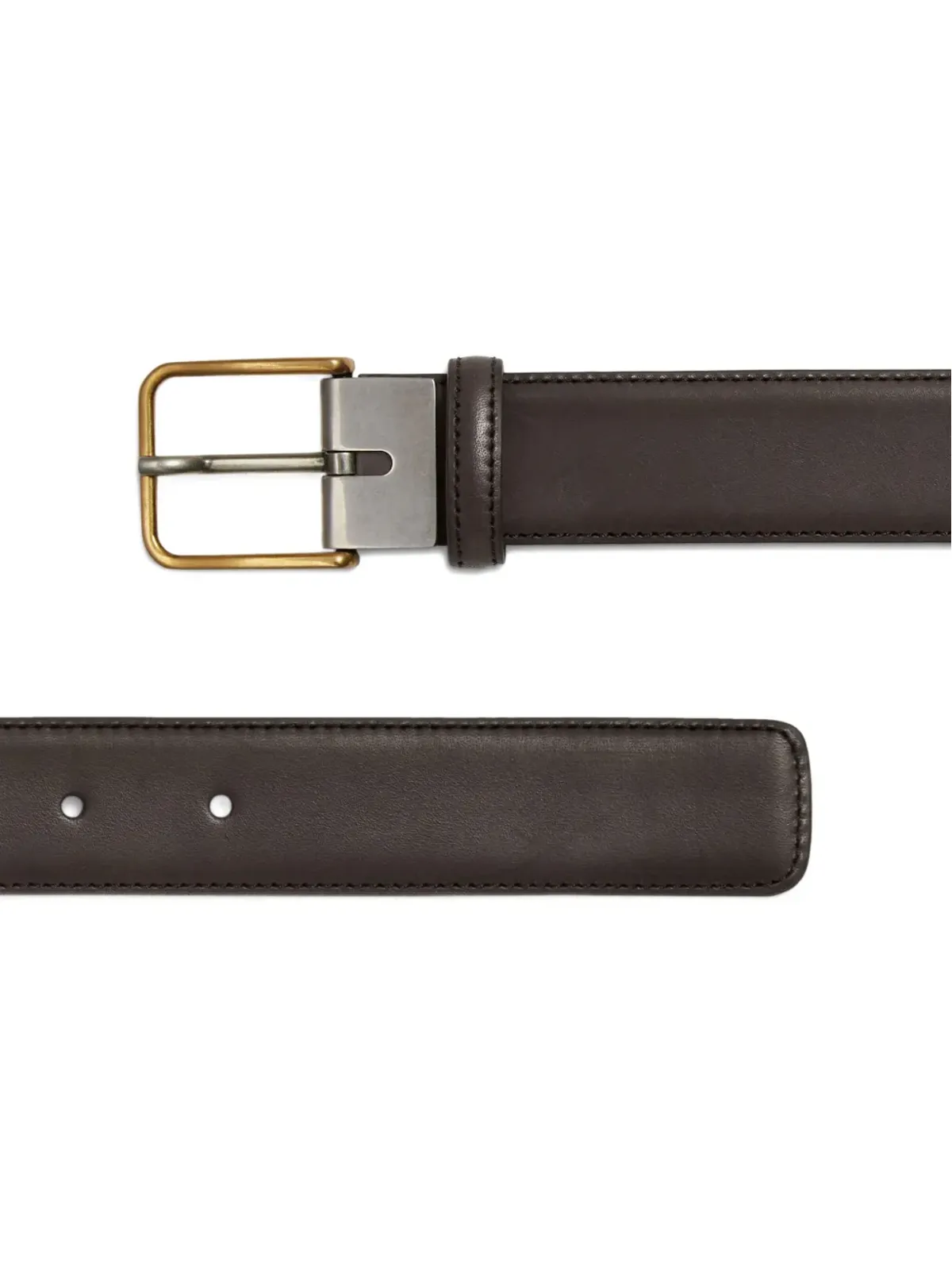 Zegna レザー バックル ベルト - 画像2