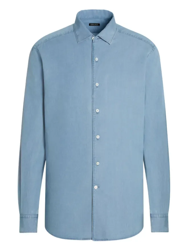 ZEGNA Zegna コットン長袖シャツの商品画像