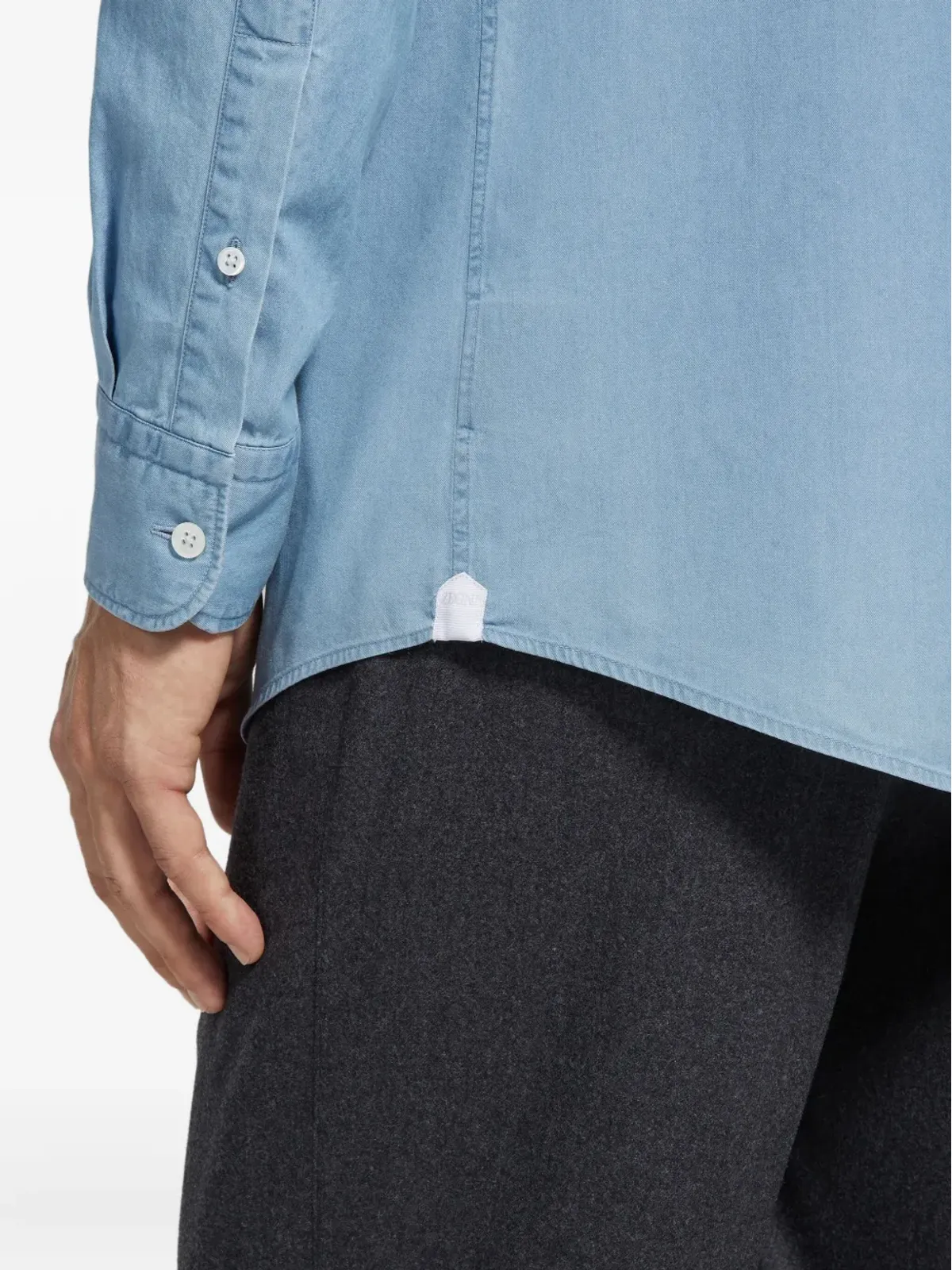 Zegna コットン長袖シャツ - 画像5