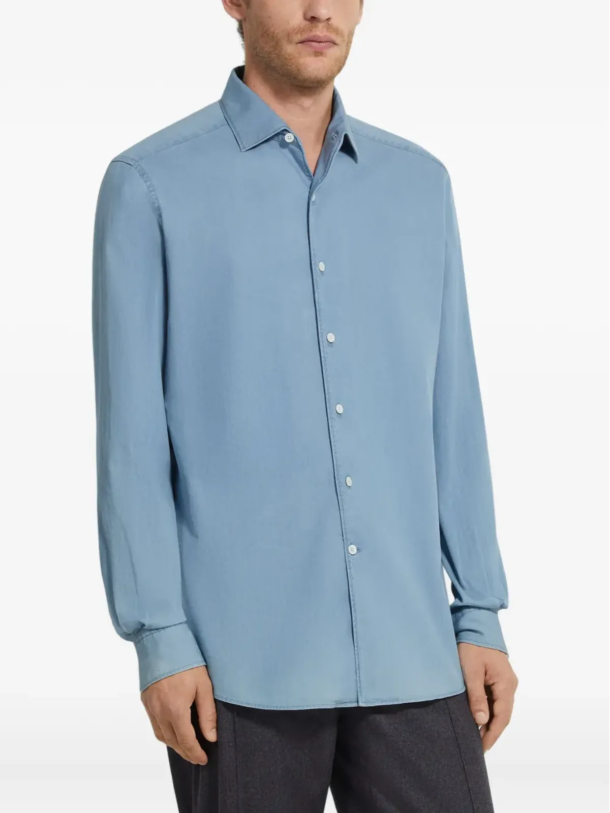 Zegna コットン長袖シャツ - 画像2