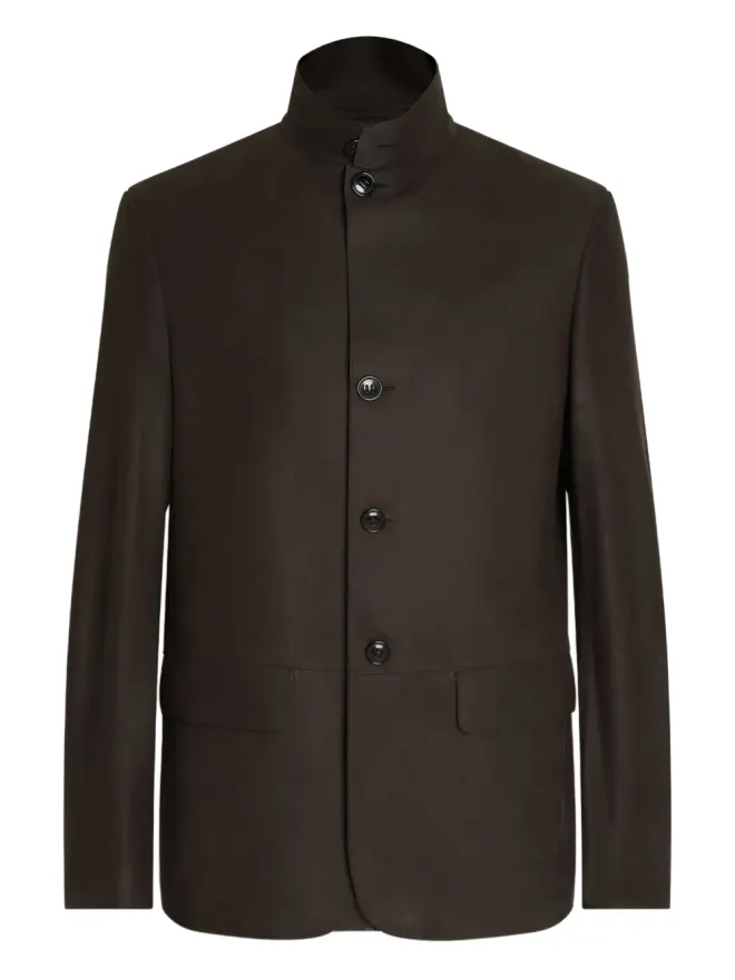 ZEGNA Zegna Il Conte カーフレザー ジャケットの商品画像