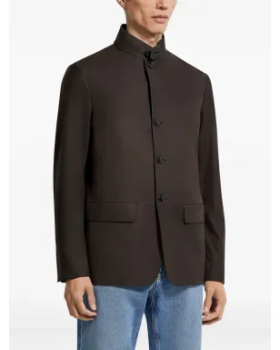 Zegna Il Conte カーフレザー ジャケット - サムネイル3