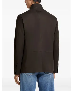 Zegna Il Conte カーフレザー ジャケット - サムネイル4