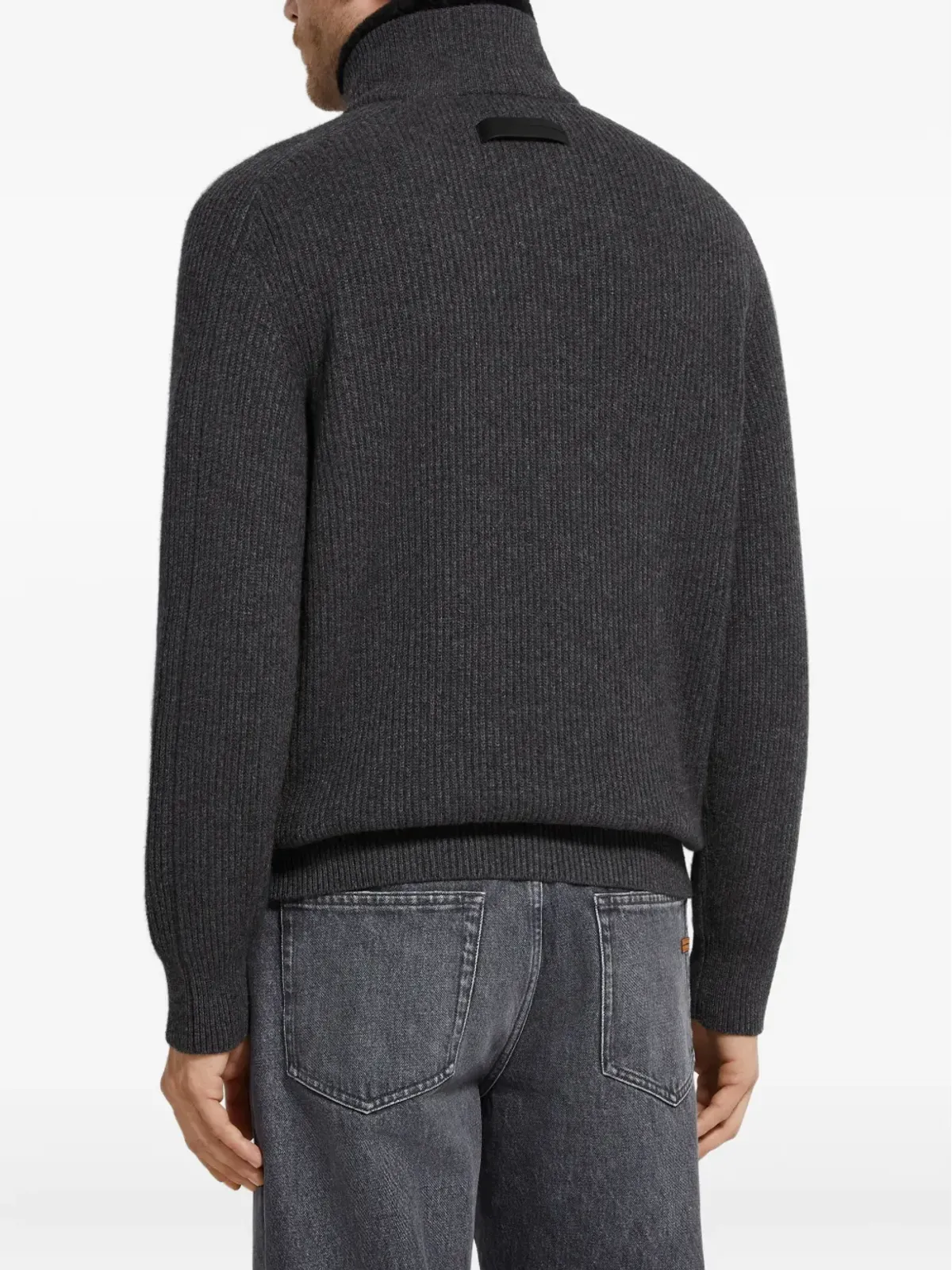 Zegna オアジ カシミア セーター グレー - 画像4
