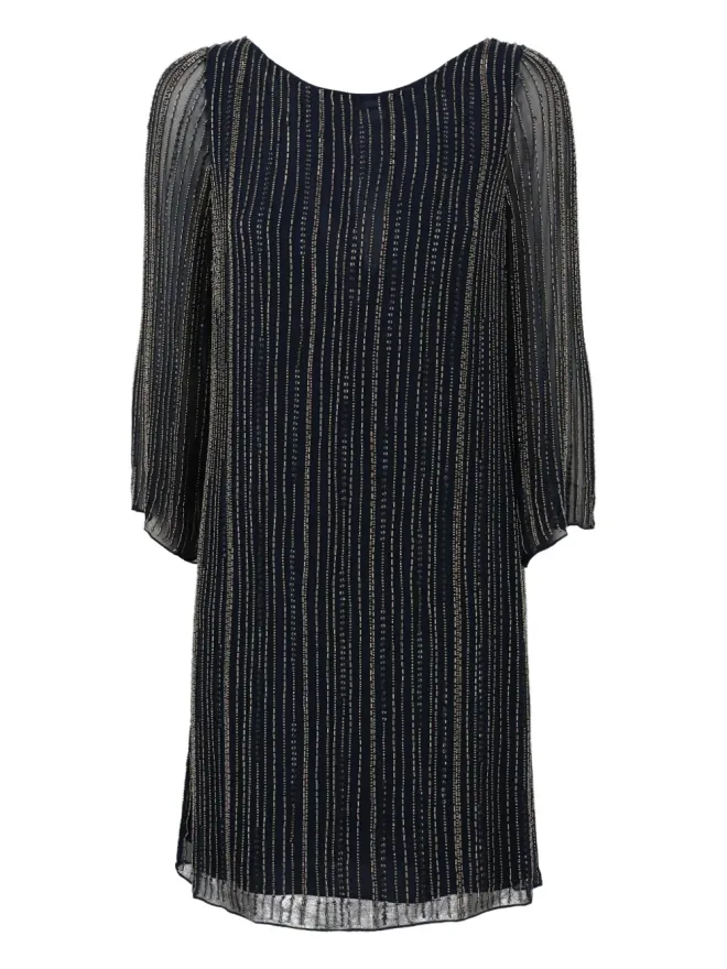 Alice + Olivia alice + olivia ビンテージ ビーズ装飾ドレス - ブルーの商品画像