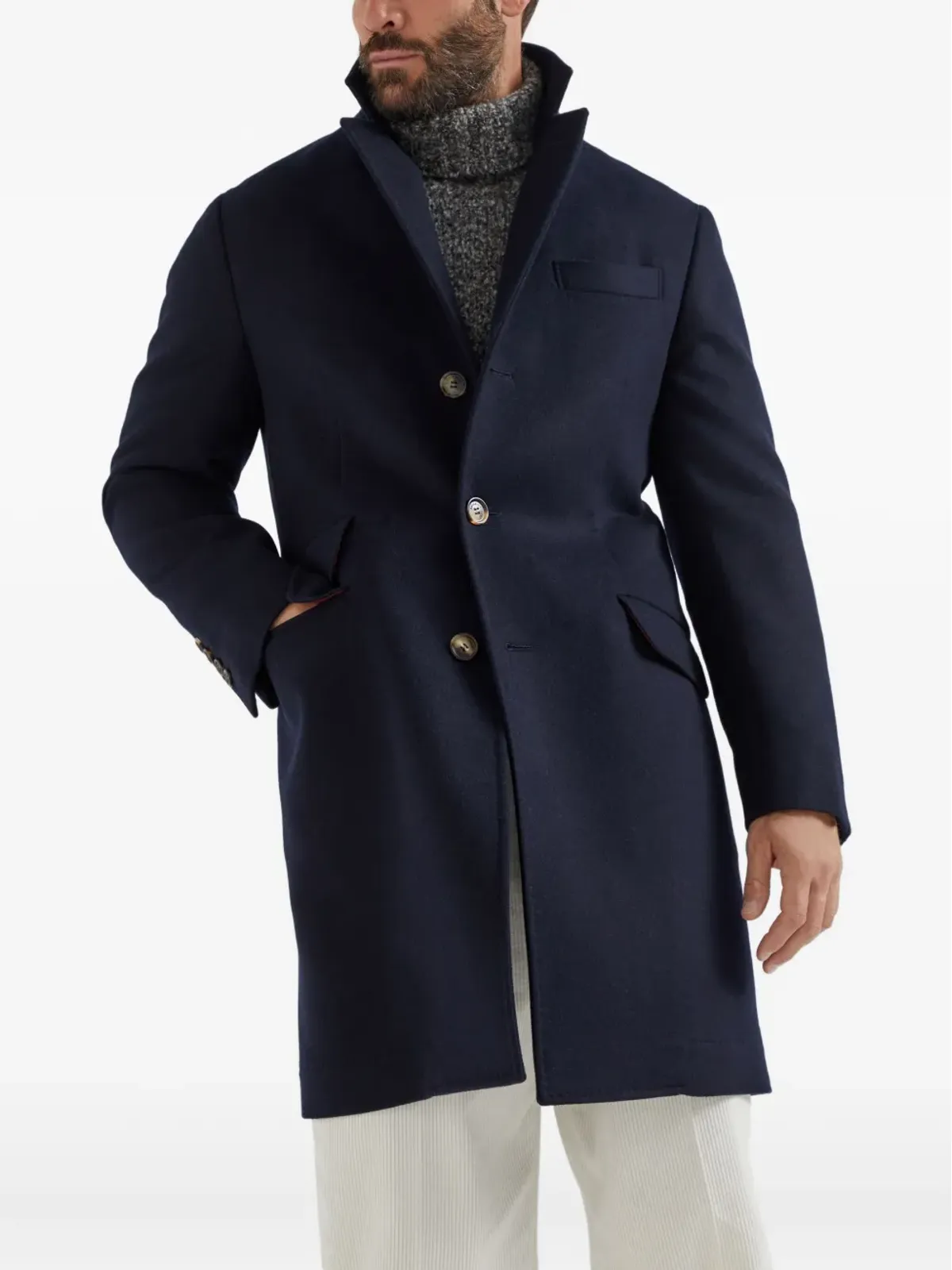 Brunello Cucinelli テーラードコート - 画像3