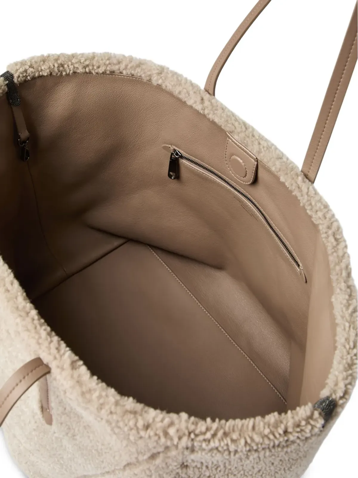 Brunello Cucinelli シアリング トートバッグ - 画像5