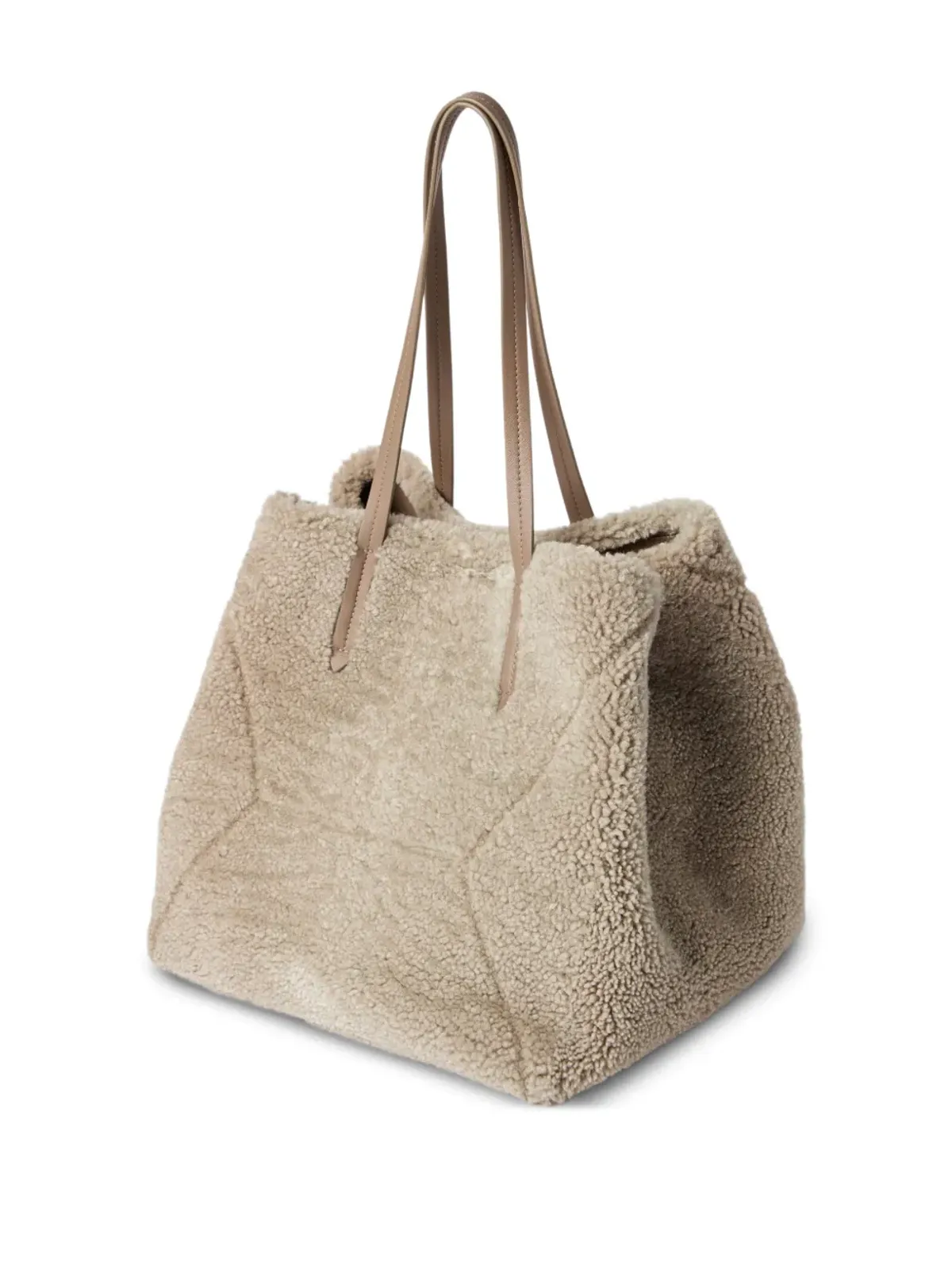 Brunello Cucinelli シアリング トートバッグ - 画像4