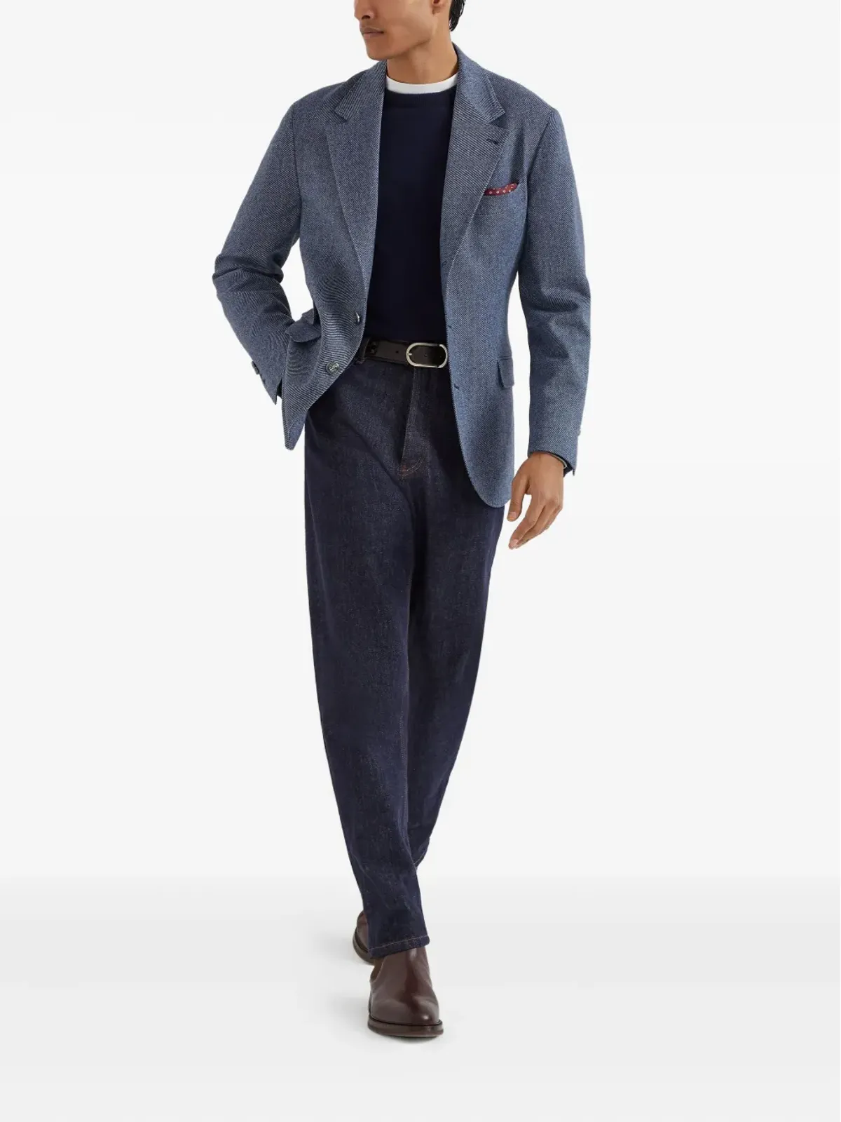 Brunello Cucinelli Cavallo ウール混紡ブレザー - 画像2
