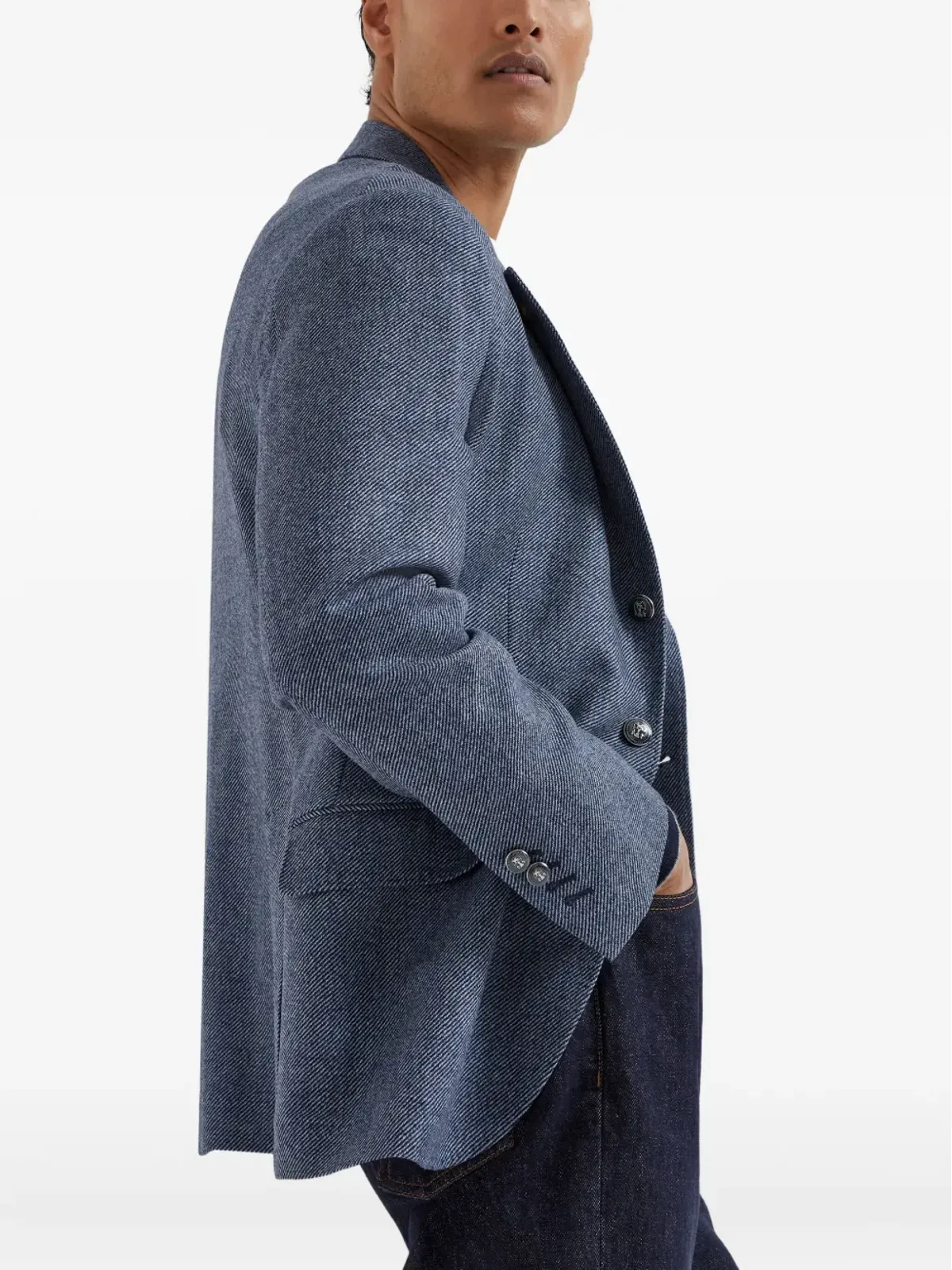 Brunello Cucinelli Cavallo ウール混紡ブレザー - 画像4