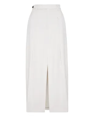 Brunello Cucinelli プリーツ前スリット入りマキシスカート - サムネイル1