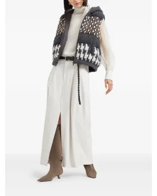 Brunello Cucinelli プリーツ前スリット入りマキシスカート - サムネイル2