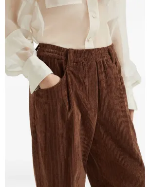 Brunello Cucinelli コーデュロイストレートパンツ - ブラウン - サムネイル5
