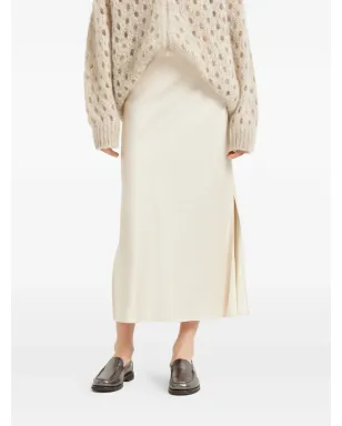 Brunello Cucinelli サイドスプリット ミディスカート - サムネイル3