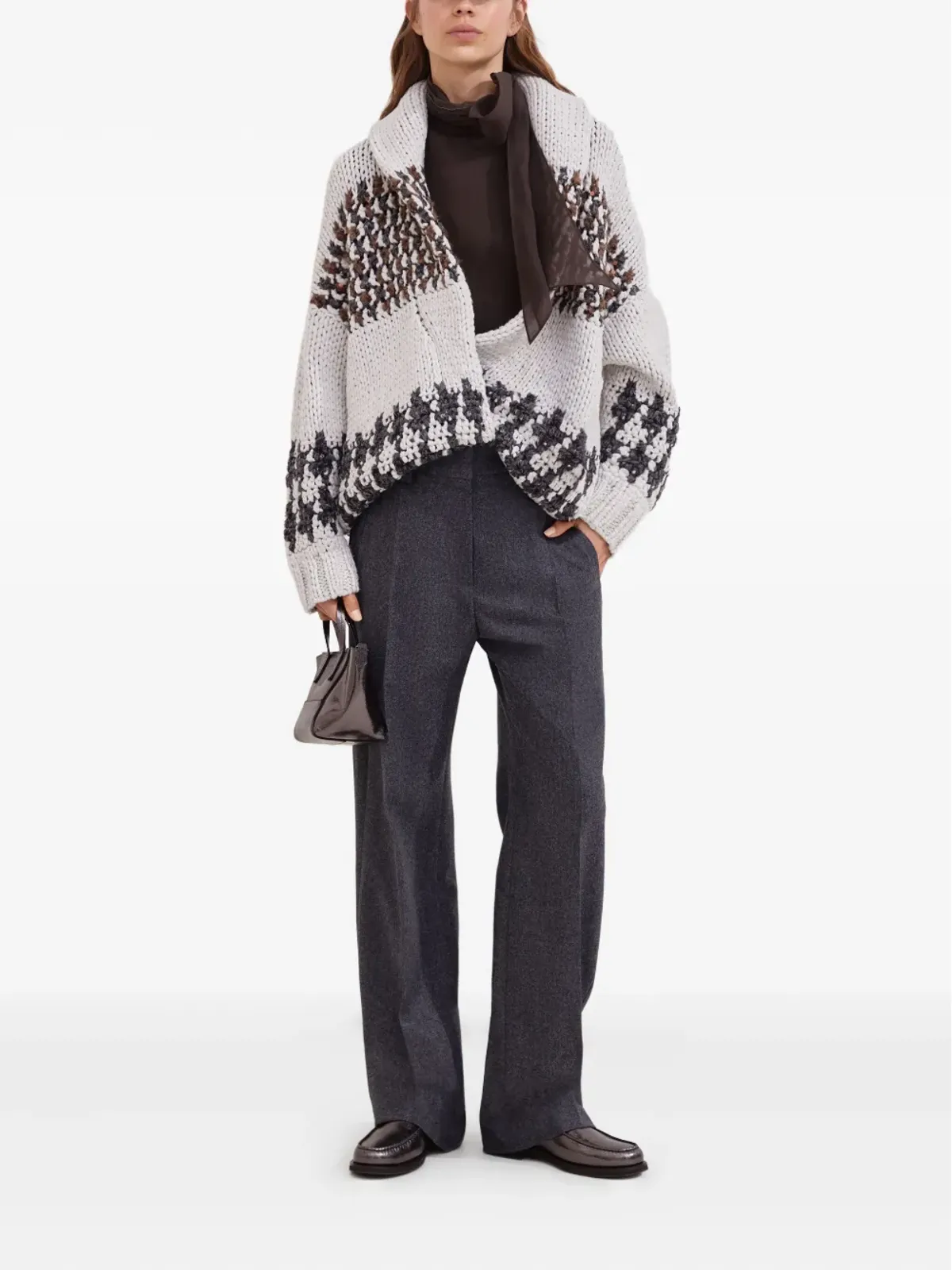 Brunello Cucinelli ショールラペルカーディガン - 画像2