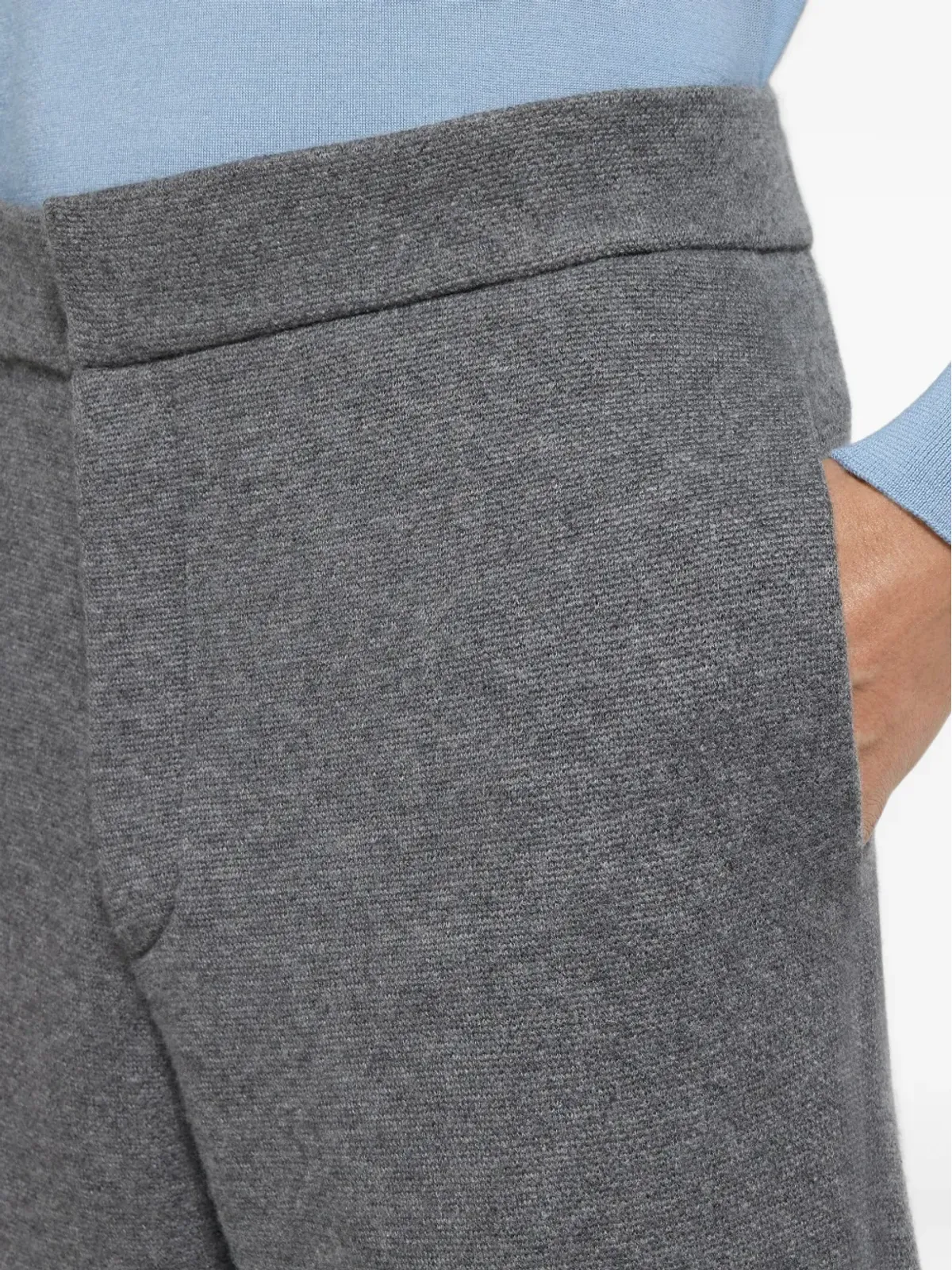 Zegna グレーのカシミヤパンツ - 画像5