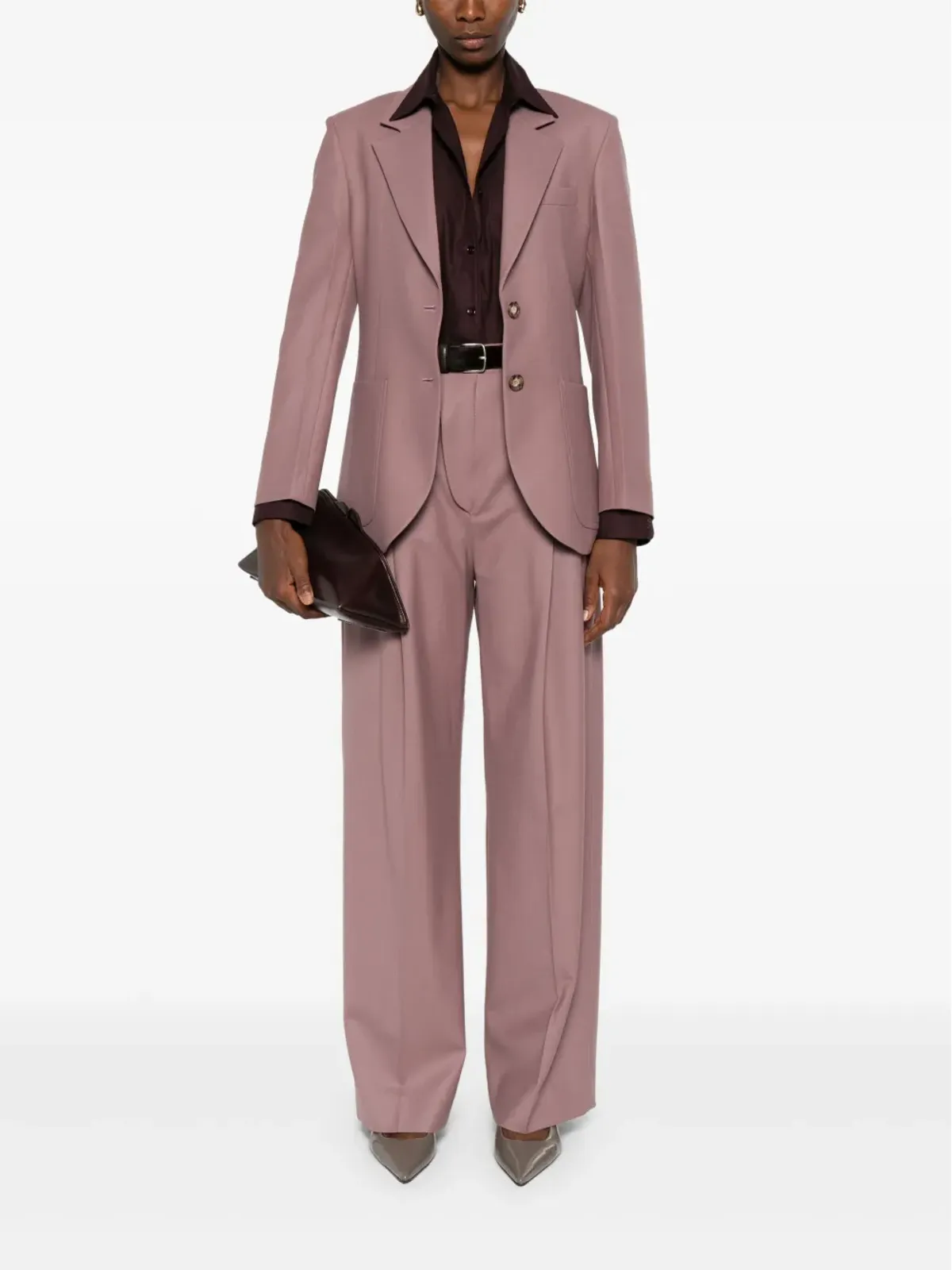 Victoria Beckham プリーツ入りテーラードパンツ - 画像2