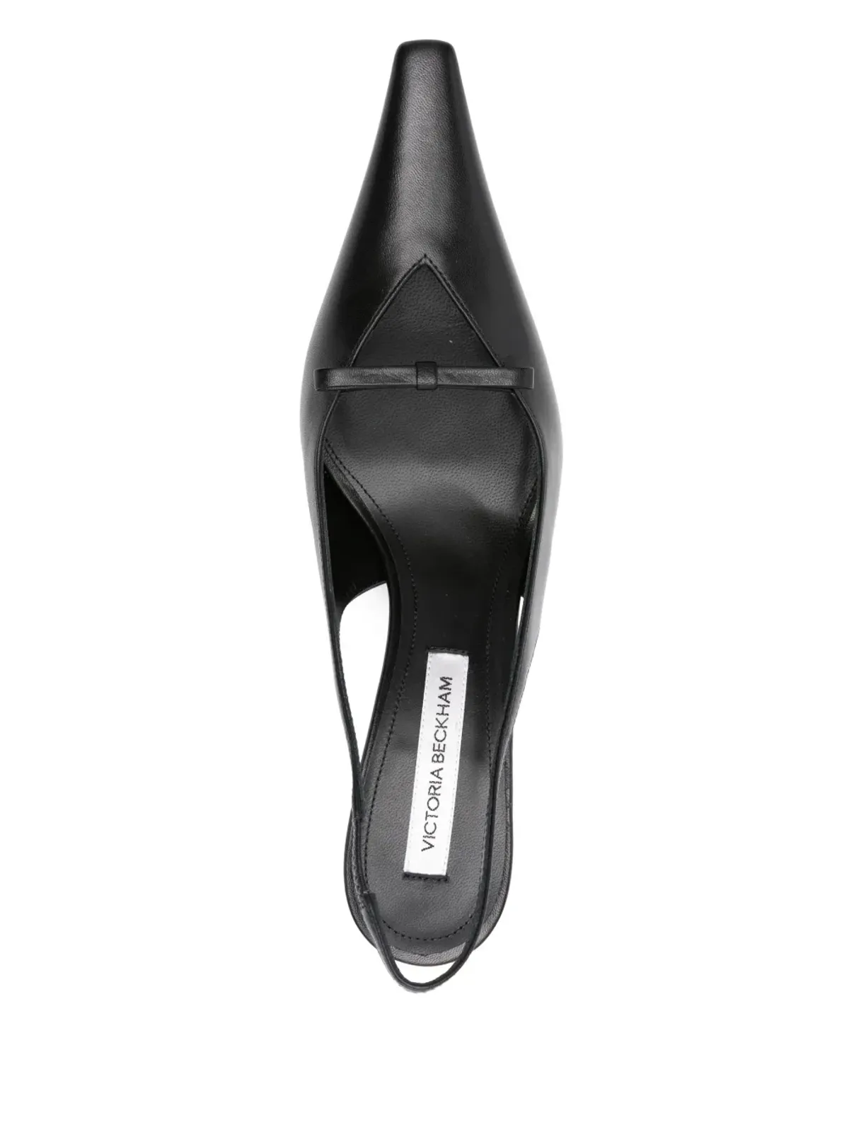 Victoria Beckham 75mmスリングバック・ポインテッドトゥパンプス - ブラック - 画像4